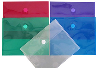 Plastic Envelopes with Velcro, A4 Size Envelopes